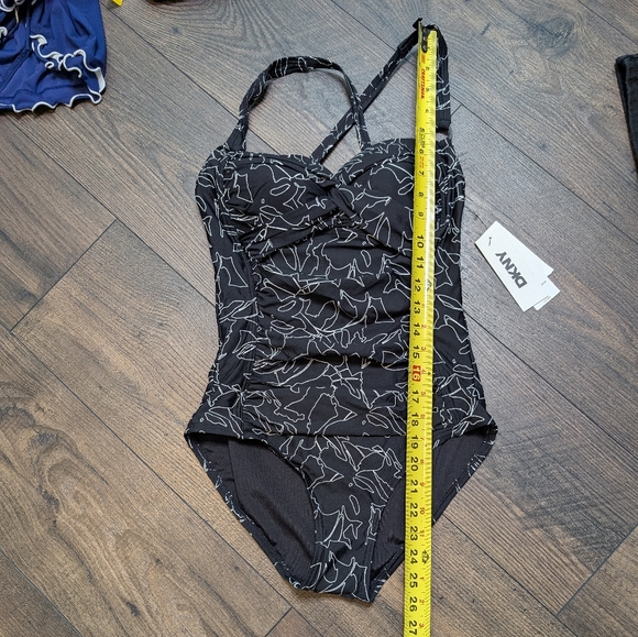 NWT DKNY Sweetheart Black and White Women's‎ Swimwear Size Small - Picture 8 of 10